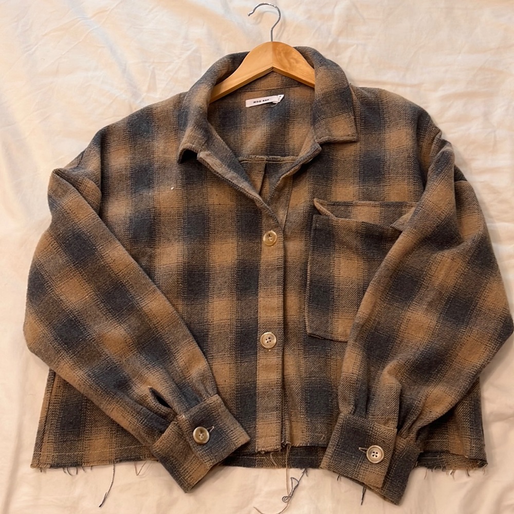 Brown checkered jacket